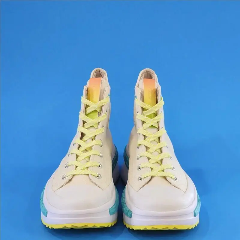Converse shoes - Converse Star Hi - Star - Natural/Laser Lemon/Light Aqua - A03694C 2