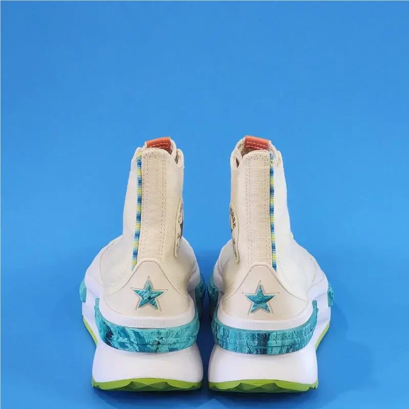 Converse shoes - Converse Star Hi - Star - Natural/Laser Lemon/Light Aqua - A03694C 3