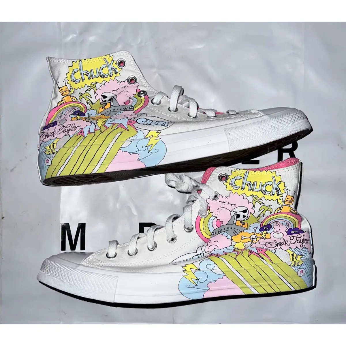 Converse shoes - Converse Chuck Taylor All Star High Top - 166562C - White 4