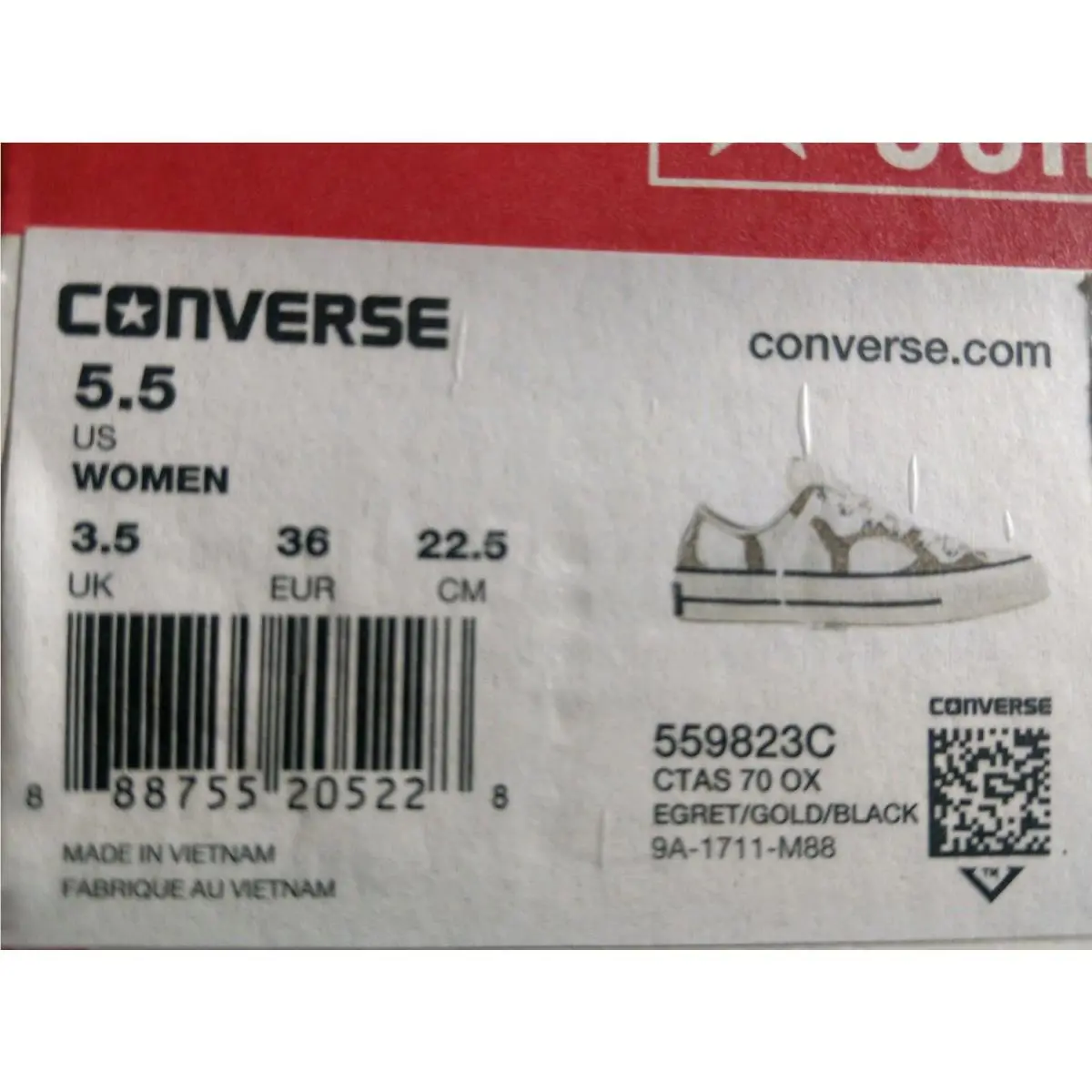 Converse shoes - Converse All-Star OX - 559823c - Egret 5