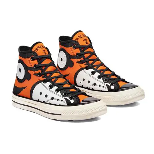 Converse shoes - Converse Chuck 70 High - Chuck High - 169906C - Vibrant Orange/Black/White (UPC: 194432627550) 1