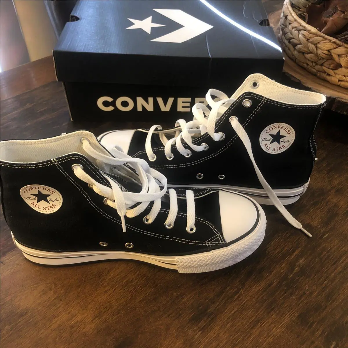 Converse shoes - Chuck Taylor All Star Lift Hi - 560845C - BLACK/WHITE 1