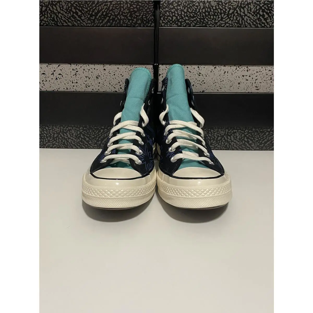 Converse shoes - Converse Chuck 70 High - Chuck High - 172824C - Black/Washed Teal/Game Royal (UPC: 0194433438414) 1