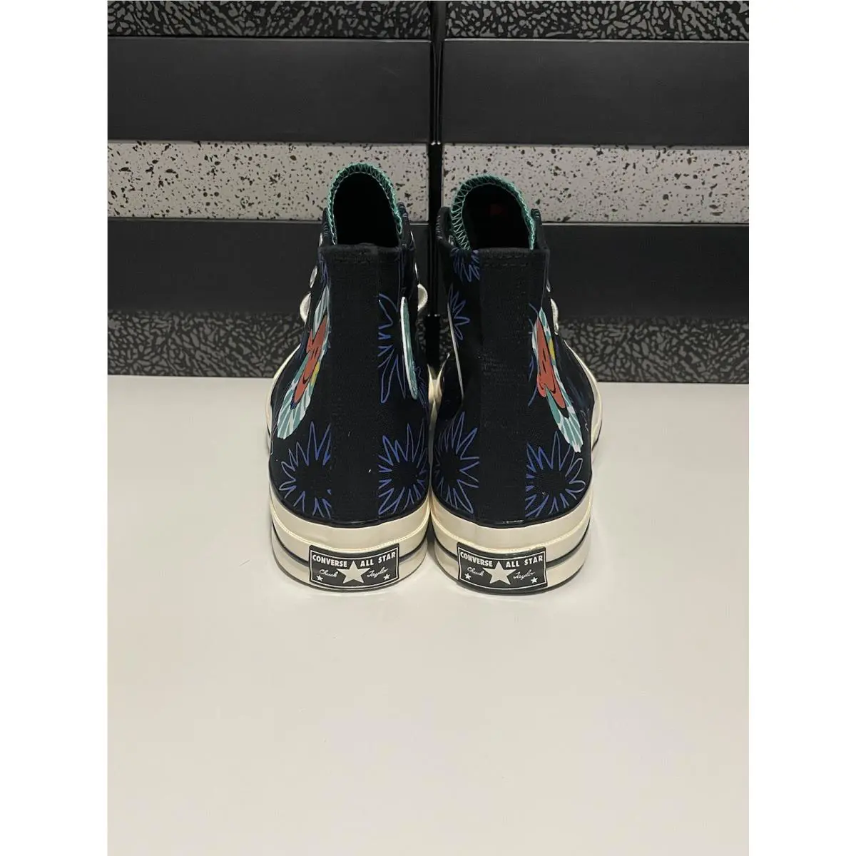 Converse shoes - Converse Chuck 70 High - Chuck High - 172824C - Black/Washed Teal/Game Royal (UPC: 0194433438414) 2