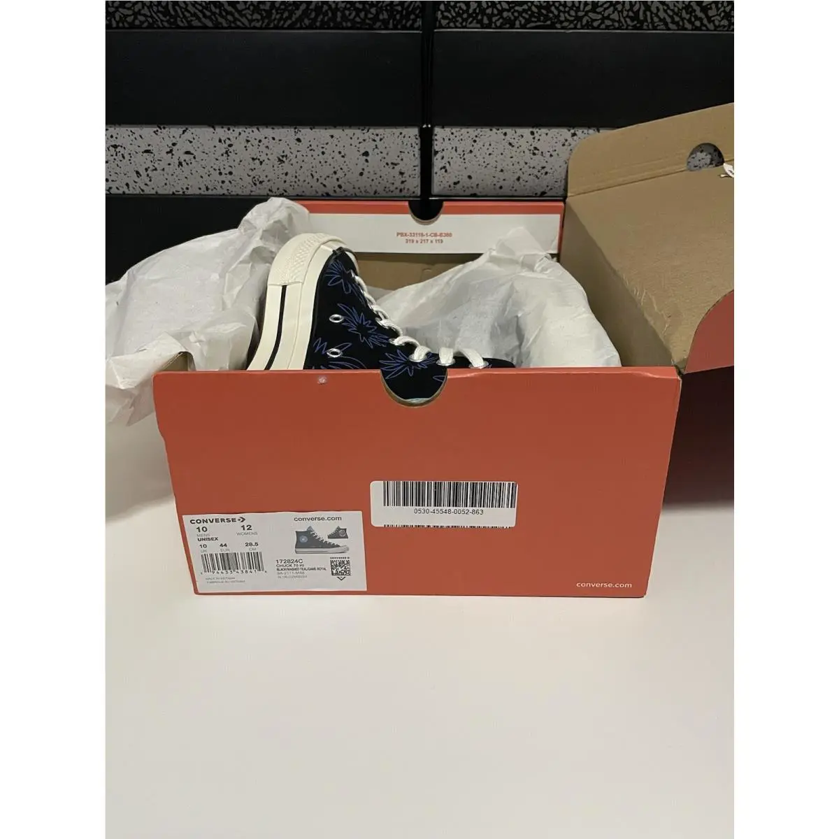 Converse shoes - Converse Chuck 70 High - Chuck High - 172824C - Black/Washed Teal/Game Royal (UPC: 0194433438414) 5