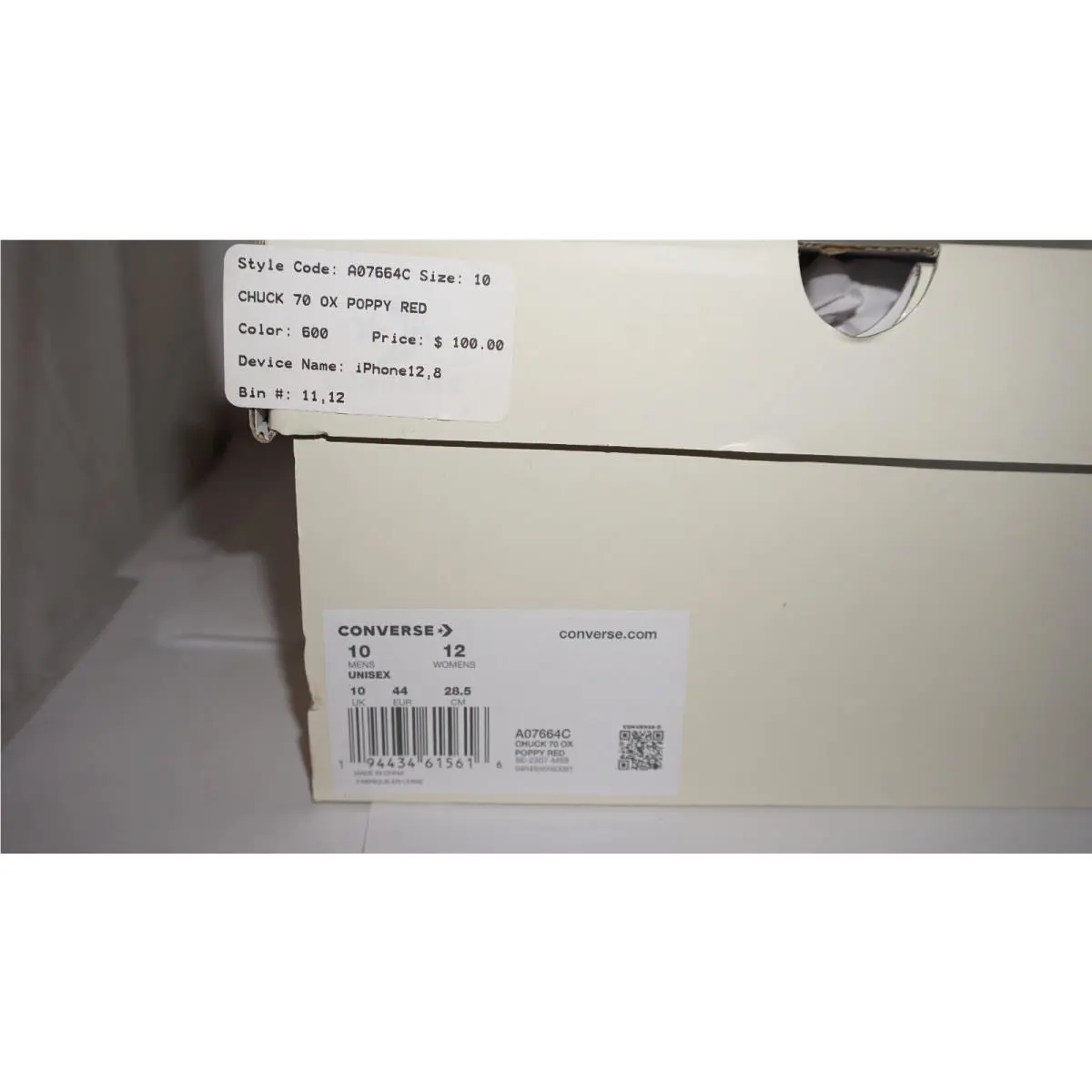 Converse shoes - Converse Chuck Taylor All Star 70 Stüssy Poppy Red Suede Size 10 - Blue High Top (UPC: 194434615616) 0