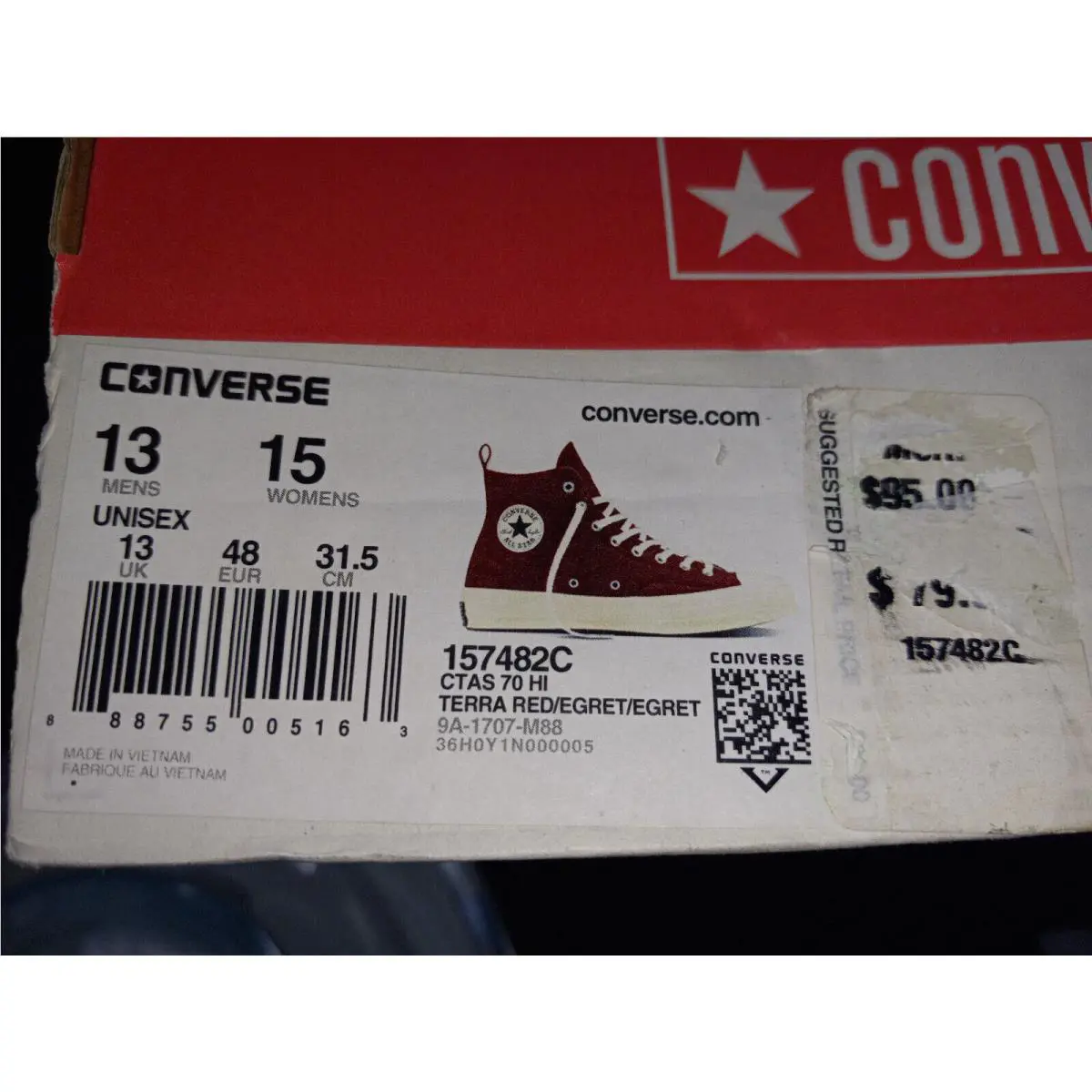 Converse shoes - CTAS 70 HI - CTAS - 157481C - Red 5