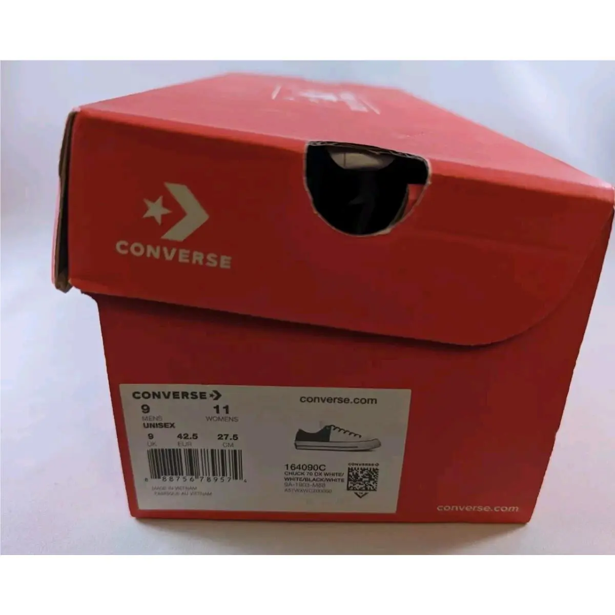 Converse shoes - Chuck Taylor - Chuck Taylor - 164090C - Black, Manufacturer: Ox White/White/Black/White (UPC: 888756789574) 4