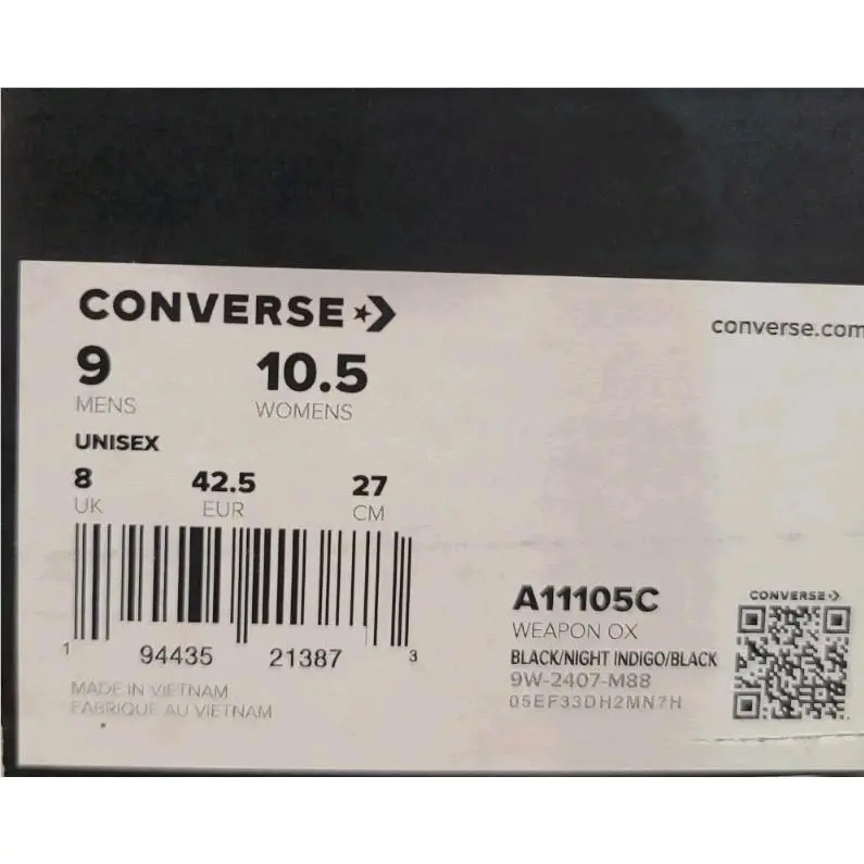 Converse shoes - Converse Weapon - Weapon - A11105C - Black 4