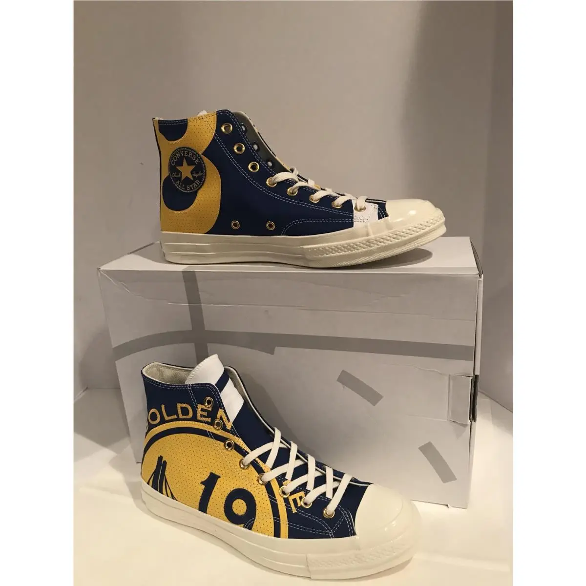Converse Chuck Taylor Golden State Warriors Nba Gameday Jersey Shoes Mens Sz 10