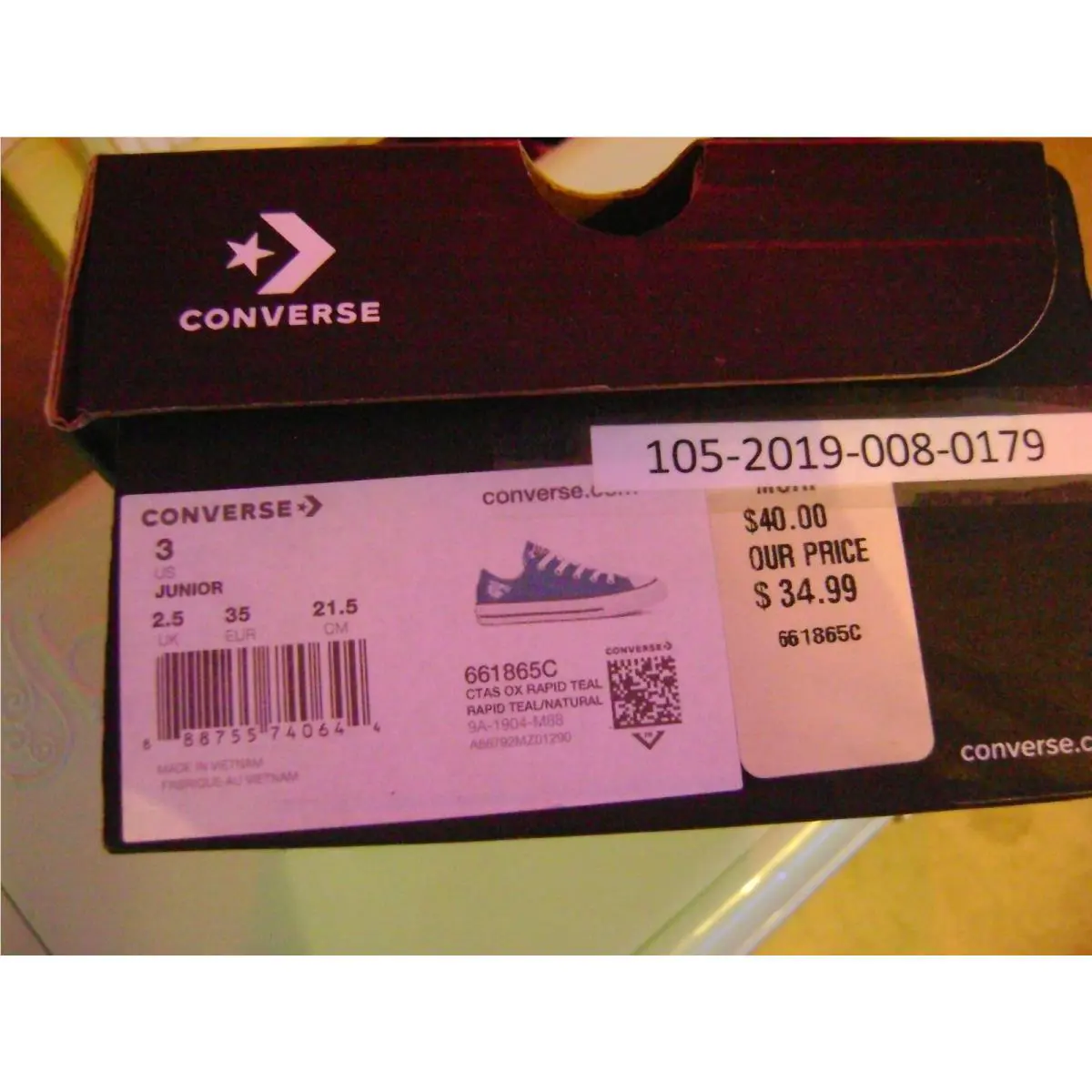 Converse shoes - Teal 10