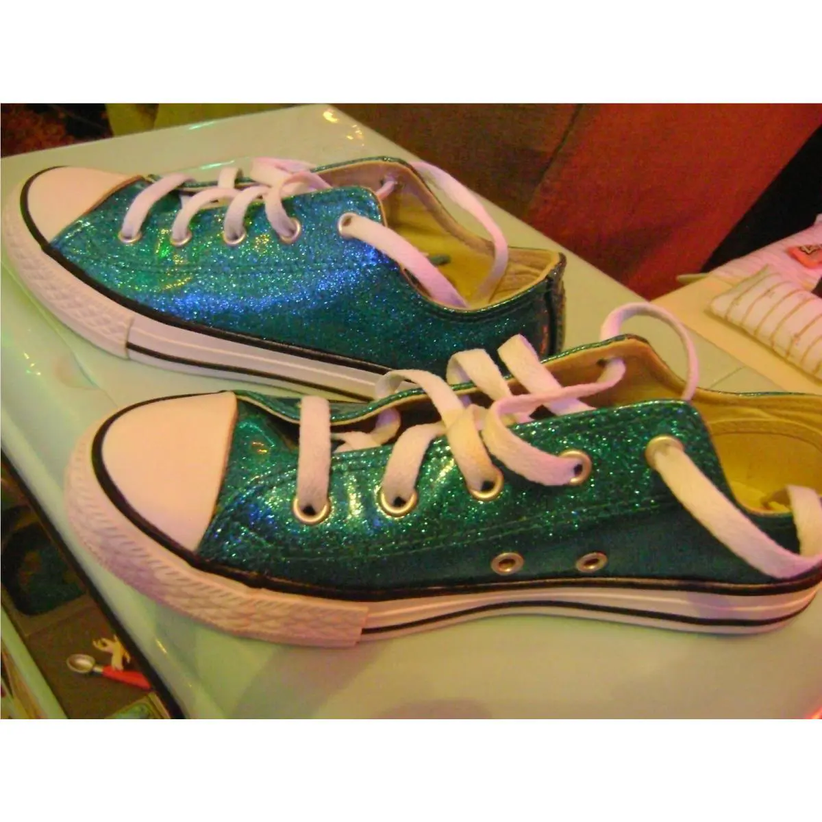 Converse shoes - Teal 3