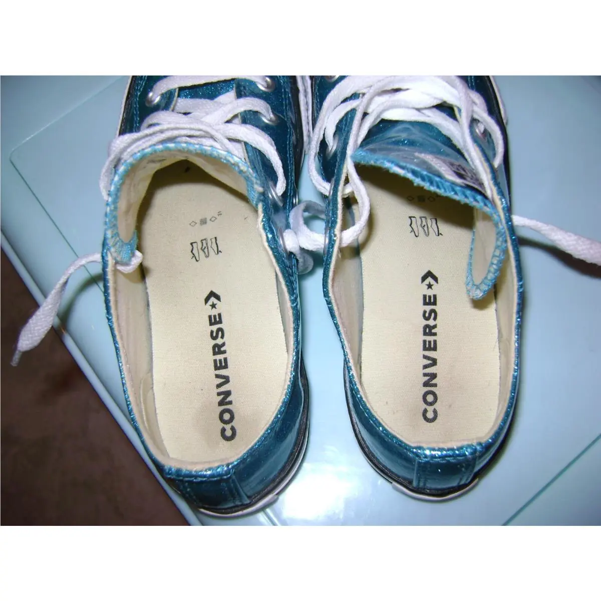 Converse shoes - Teal 4