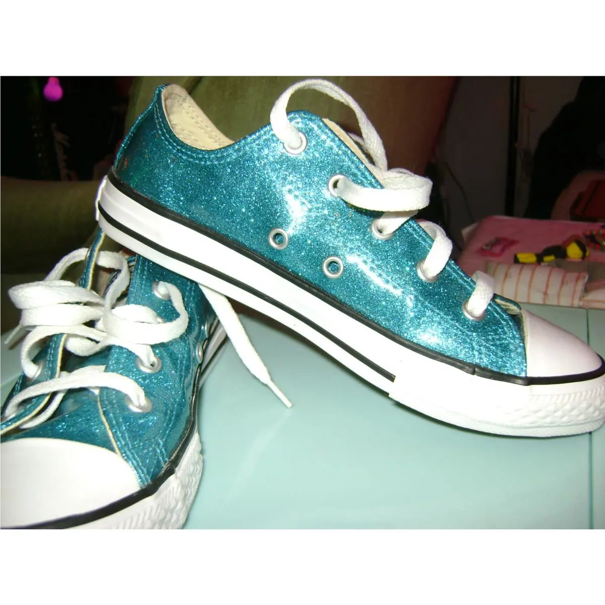 Converse shoes - Teal 5