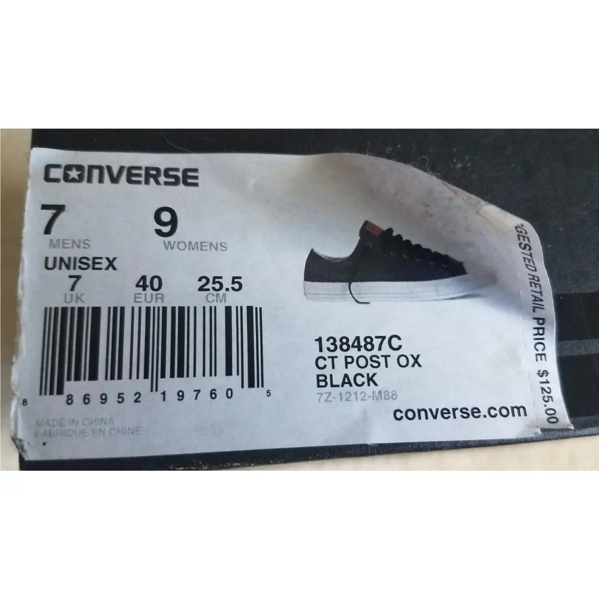 Converse shoes - Post Ox - Post - Black (UPC: 886952197605) 4
