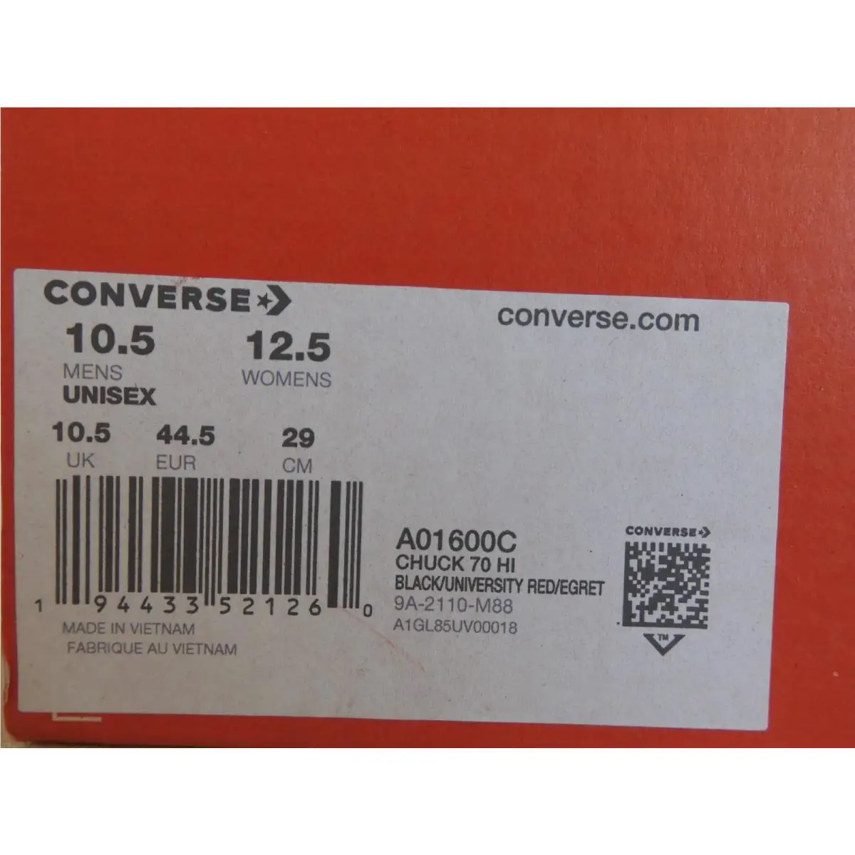 Converse shoes - Converse Chuck Taylor All Star `70 High - Black (UPC: 194433521260) 3