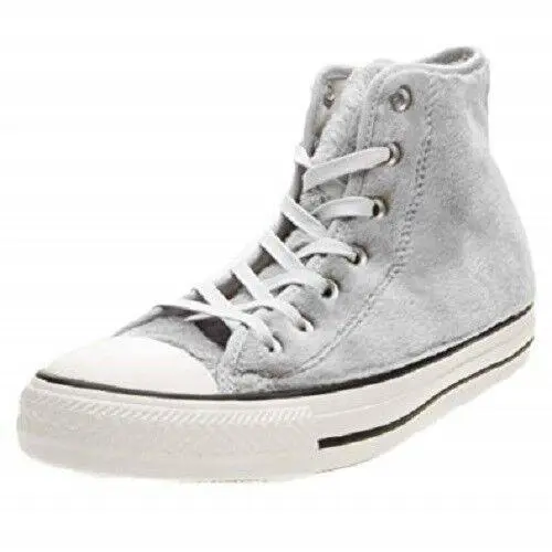 All Star HI Wolf Grey Smoke Fur Trainers Women Shoes Size 9.5 by Converse