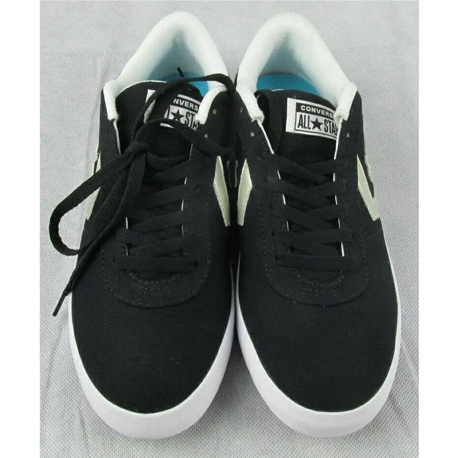 Converse Womens Black Point Star Lace Up Sneakers US 6-UK 4-EUR 37