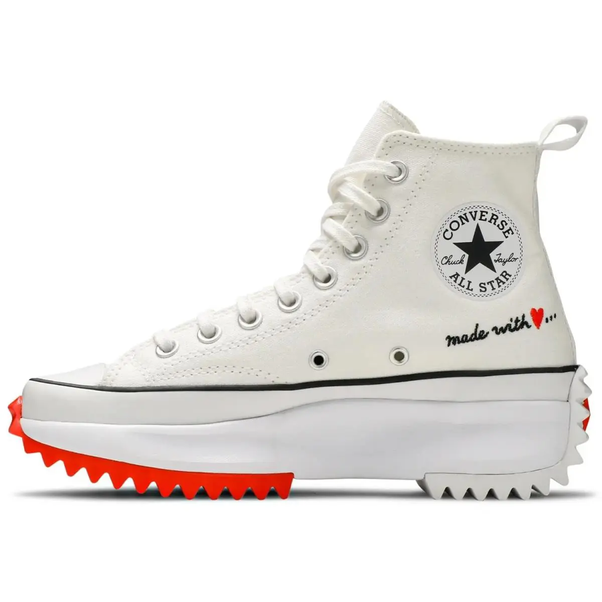 Converse shoes - Converse Run Star Hike - Run Star Hike - 571873C - White/Bright Poppy/Black (UPC: 194433021326) 0