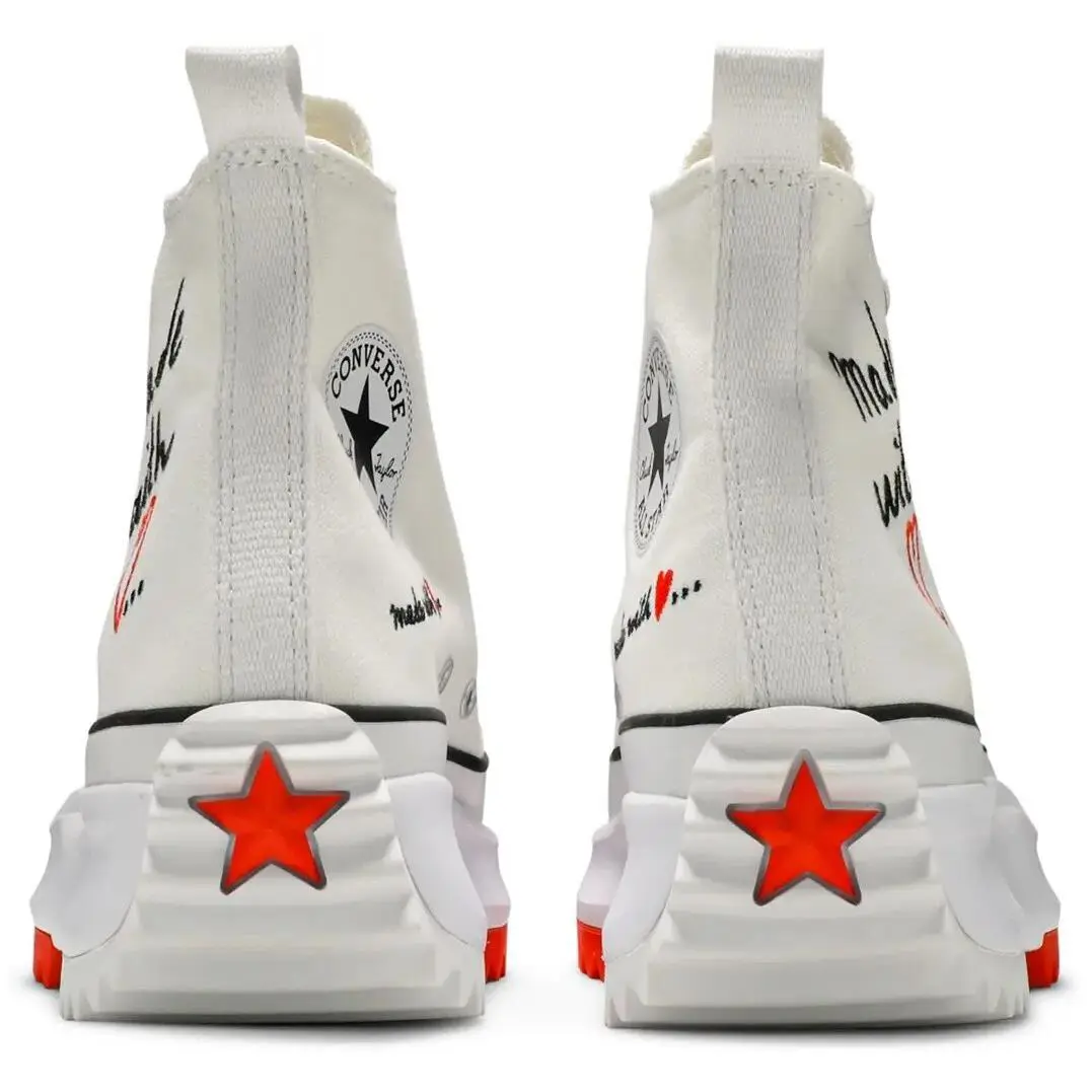 Converse shoes - Converse Run Star Hike - Run Star Hike - 571873C - White/Bright Poppy/Black (UPC: 194433021326) 2