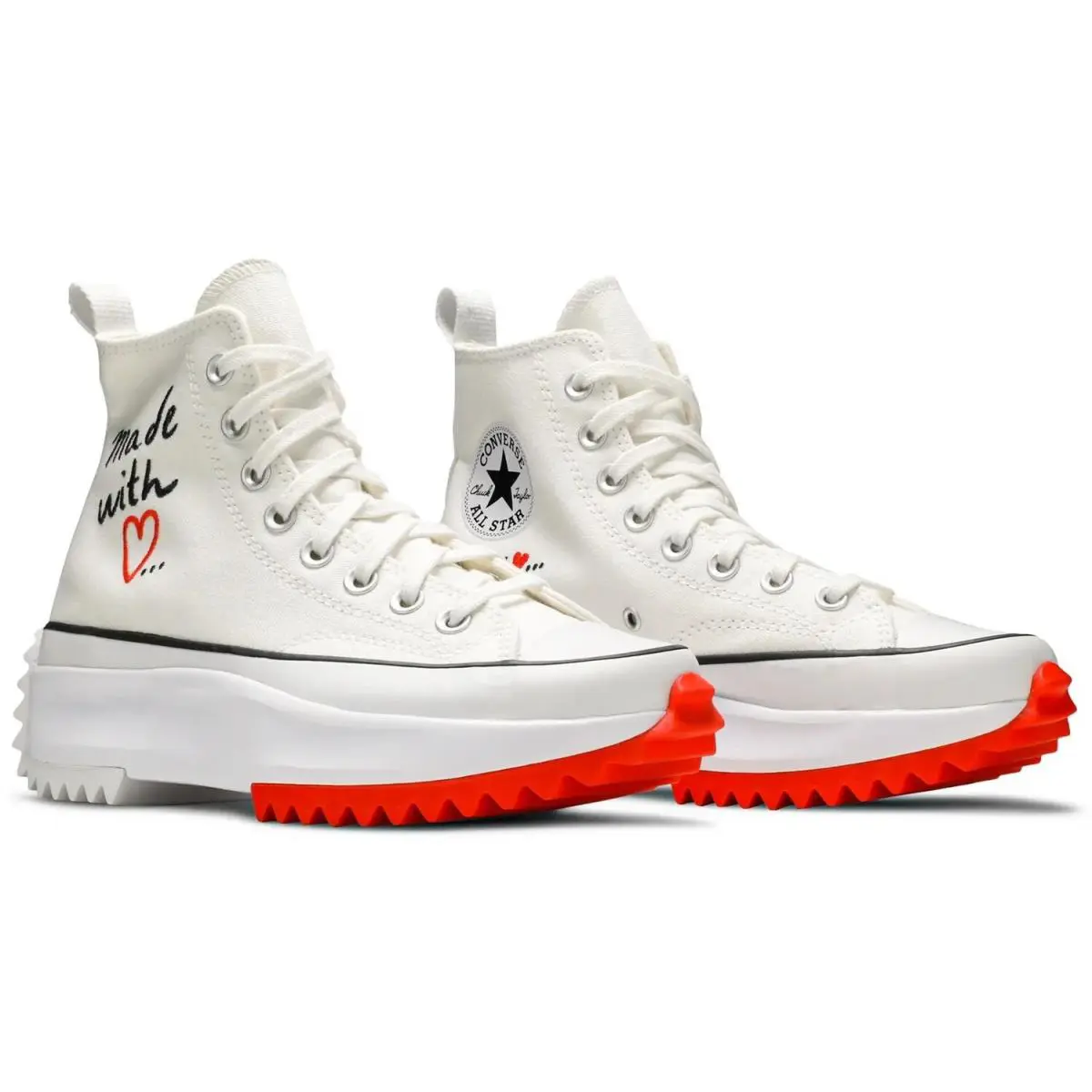 Converse shoes - Converse Run Star Hike - Run Star Hike - 571873C - White/Bright Poppy/Black (UPC: 194433021326) 3