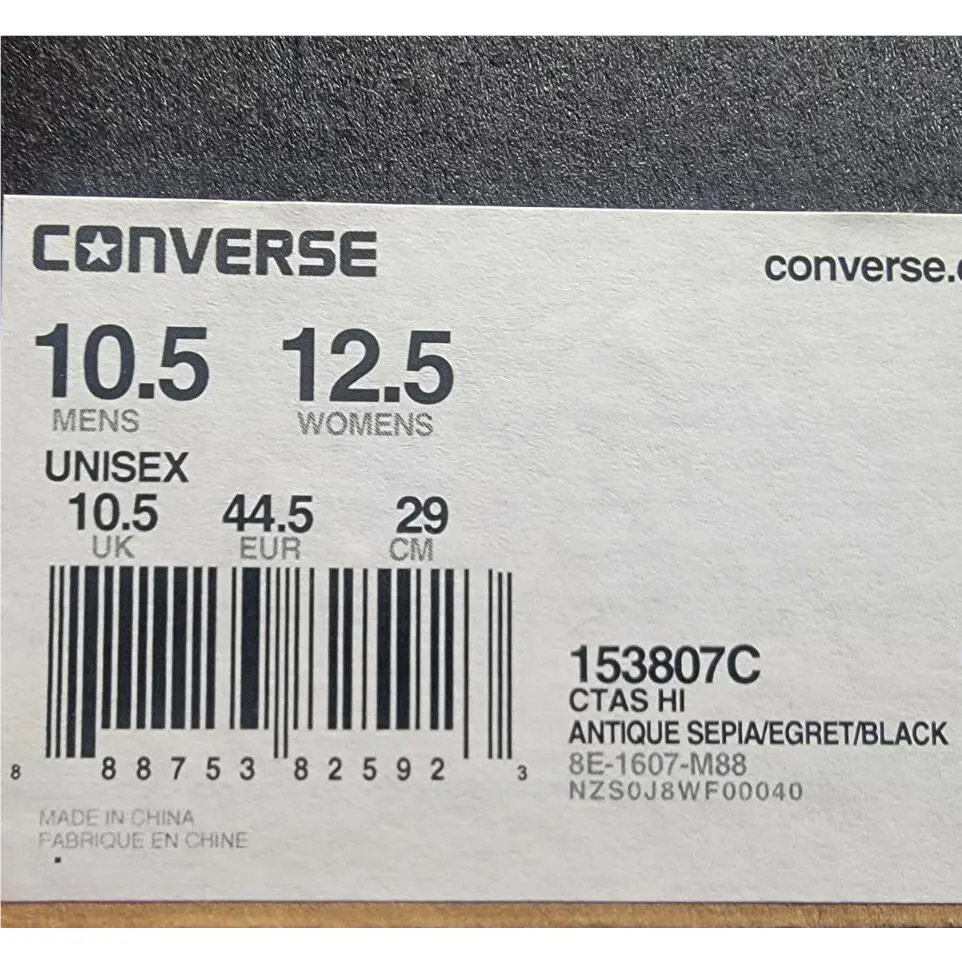 Converse shoes - Converse Chuck Taylor All-Star Hi - 153807c - Antique Sepia 5