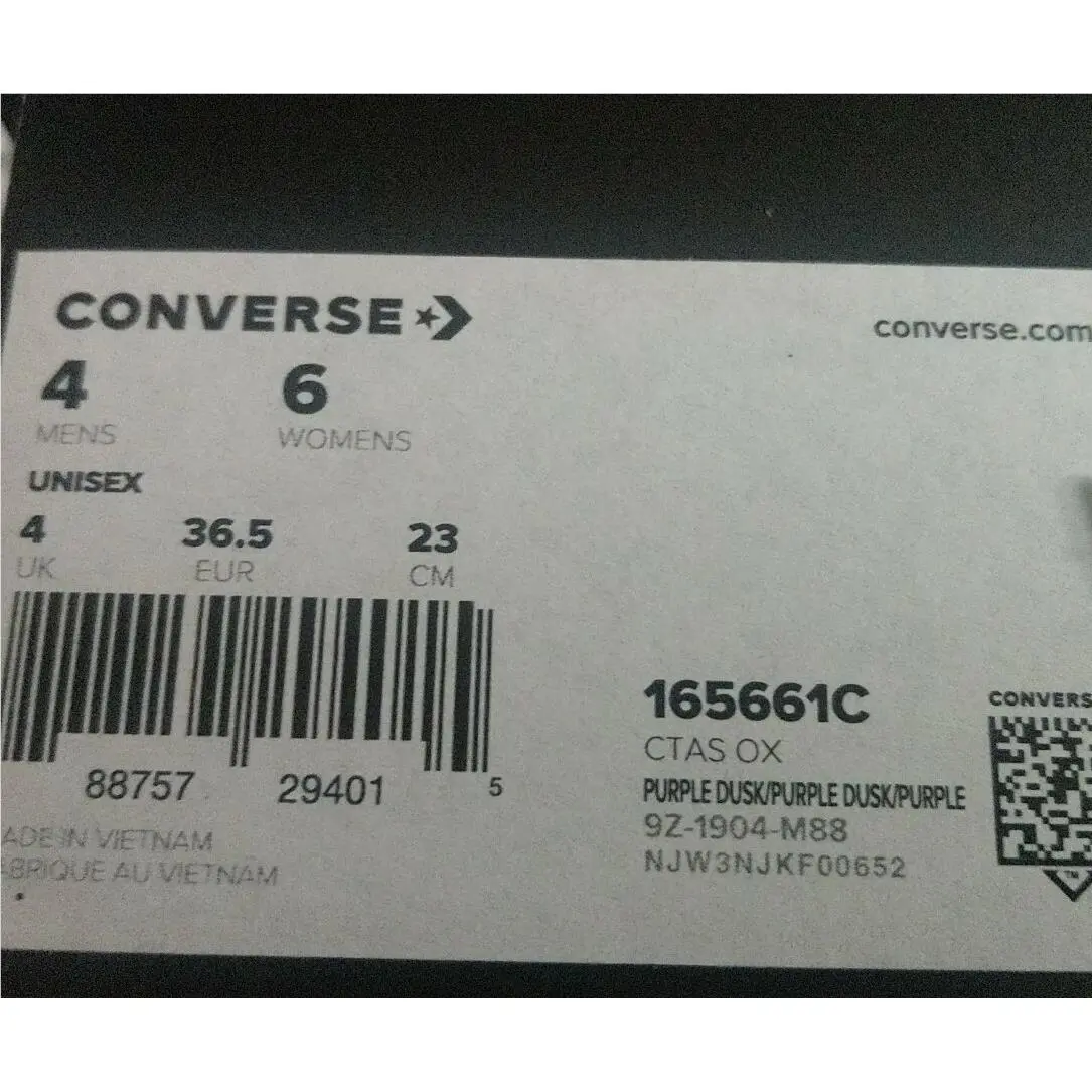 Converse shoes - O.P.I. - 165661c - Purple Dusk 6