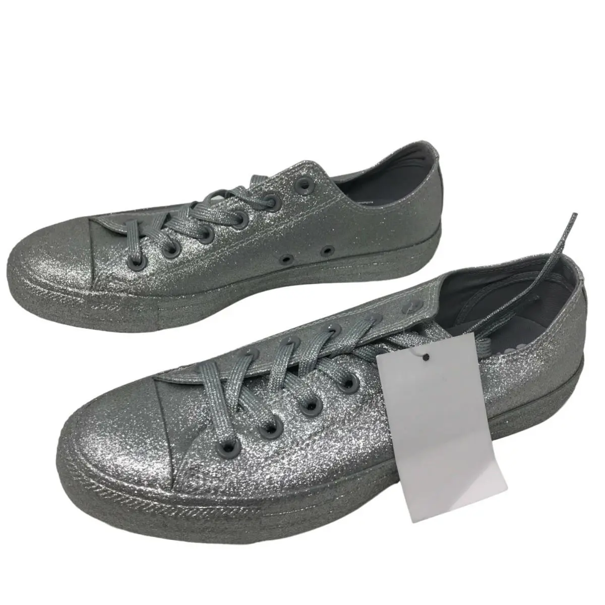 Converse shoes - Silver Glitter 1