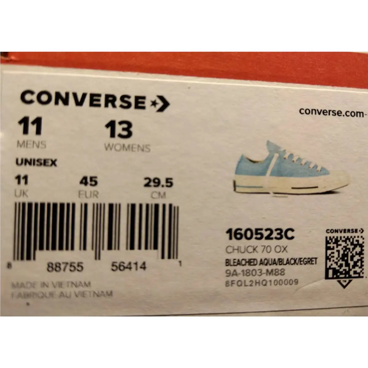 Converse shoes - Converse All-Star OX - 160523c - Bleached Aqua 5