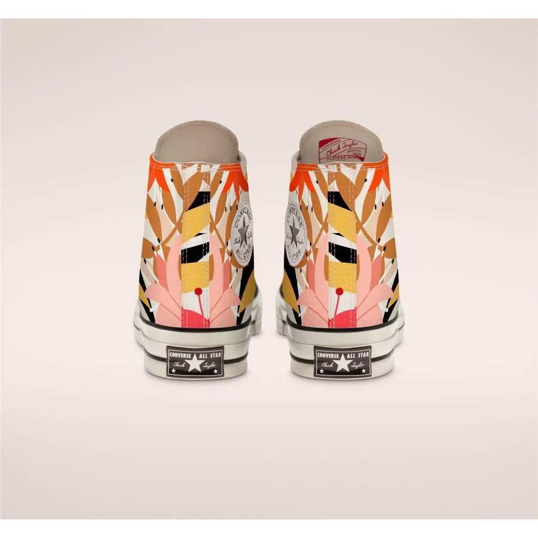 Converse shoes - Converse Chuck Taylor 70 Vintage Floral - 568374C - Ivory, Coral, Black & Yellow, Manufacturer: Orange/Pink/Egret (UPC: 194432173972) 2