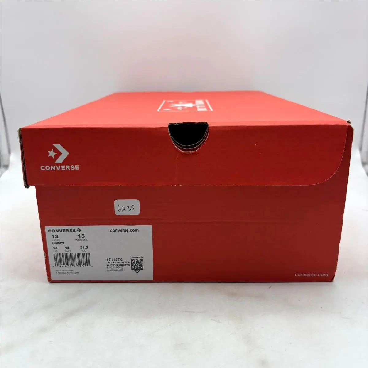 Converse shoes - Converse Chuck Taylor All Star 70 Hi Leather 171167C - 171167C - White (UPC: 194432839380) 7