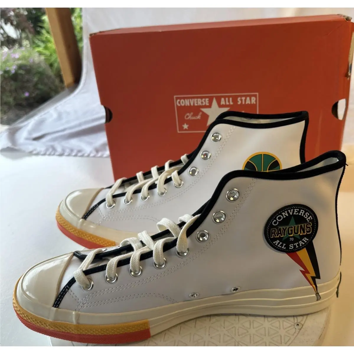 Converse shoes - ROSWELL RAYGUNS 171167C - ROSWELL RAYGUNS - 171167C - White, Manufacturer: White / Orange / Yellow (UPC: 194432839366) 1
