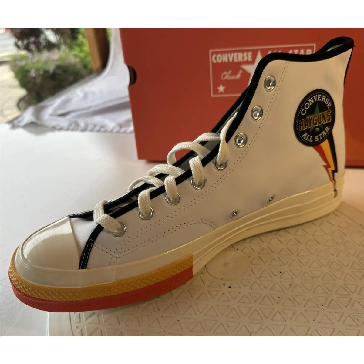 Converse shoes - ROSWELL RAYGUNS 171167C - ROSWELL RAYGUNS - 171167C - White, Manufacturer: White / Orange / Yellow (UPC: 194432839366) 2