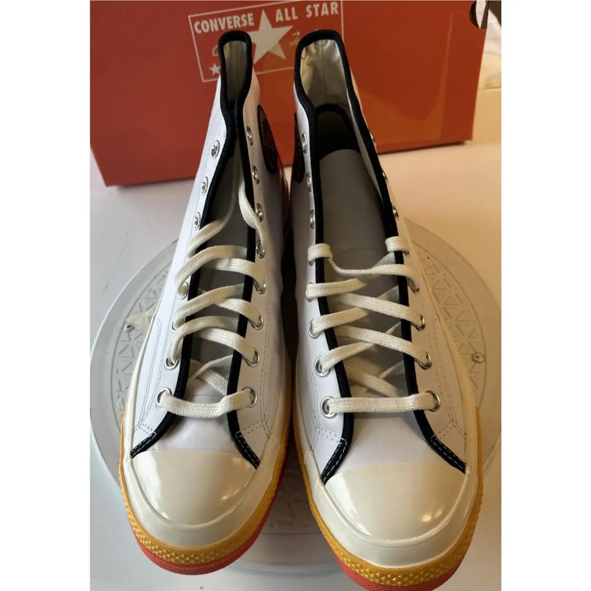 Converse shoes - ROSWELL RAYGUNS 171167C - ROSWELL RAYGUNS - 171167C - White, Manufacturer: White / Orange / Yellow (UPC: 194432839366) 5