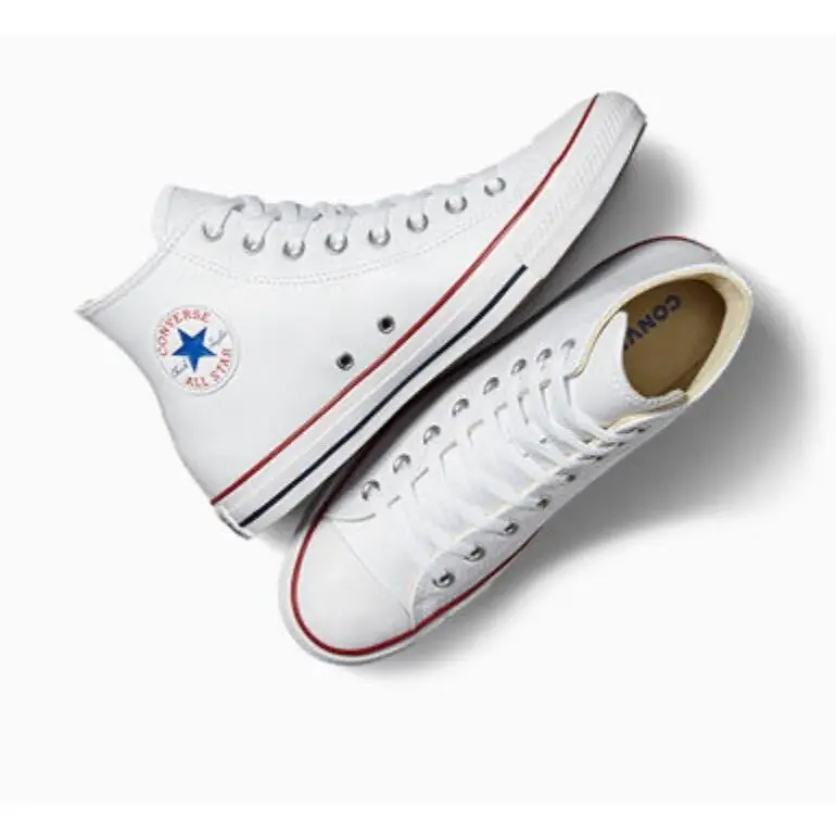 Converse shoes - Converse Chuck Taylor All Star Leather High Top - 132169C - White 4
