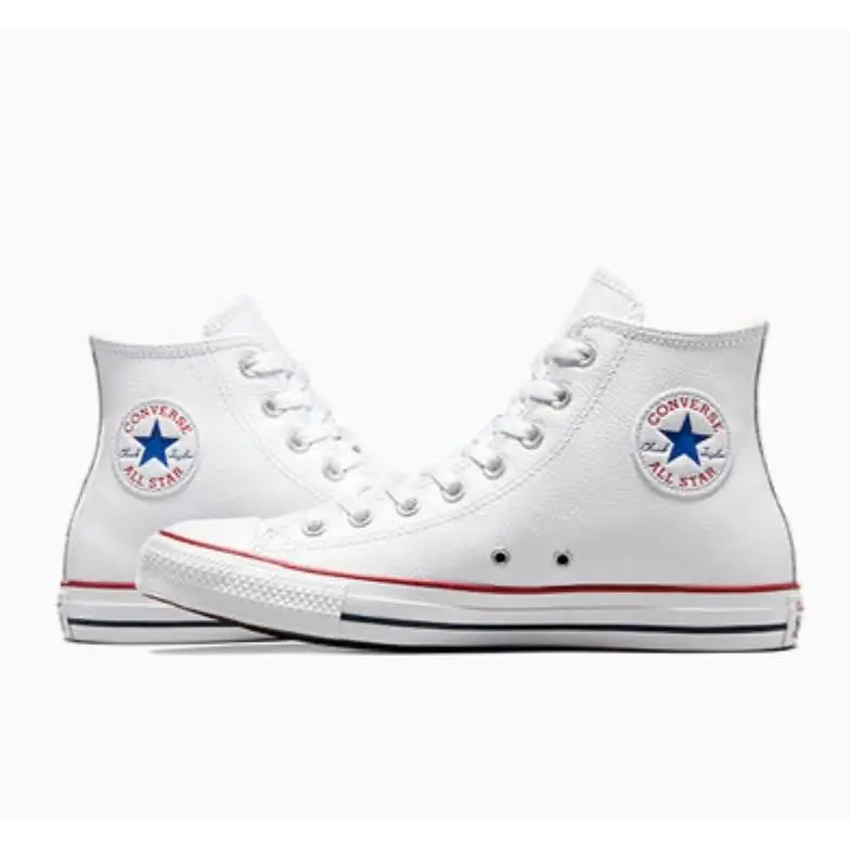 Converse shoes - Converse Chuck Taylor All Star Leather High Top - 132169C - White 5