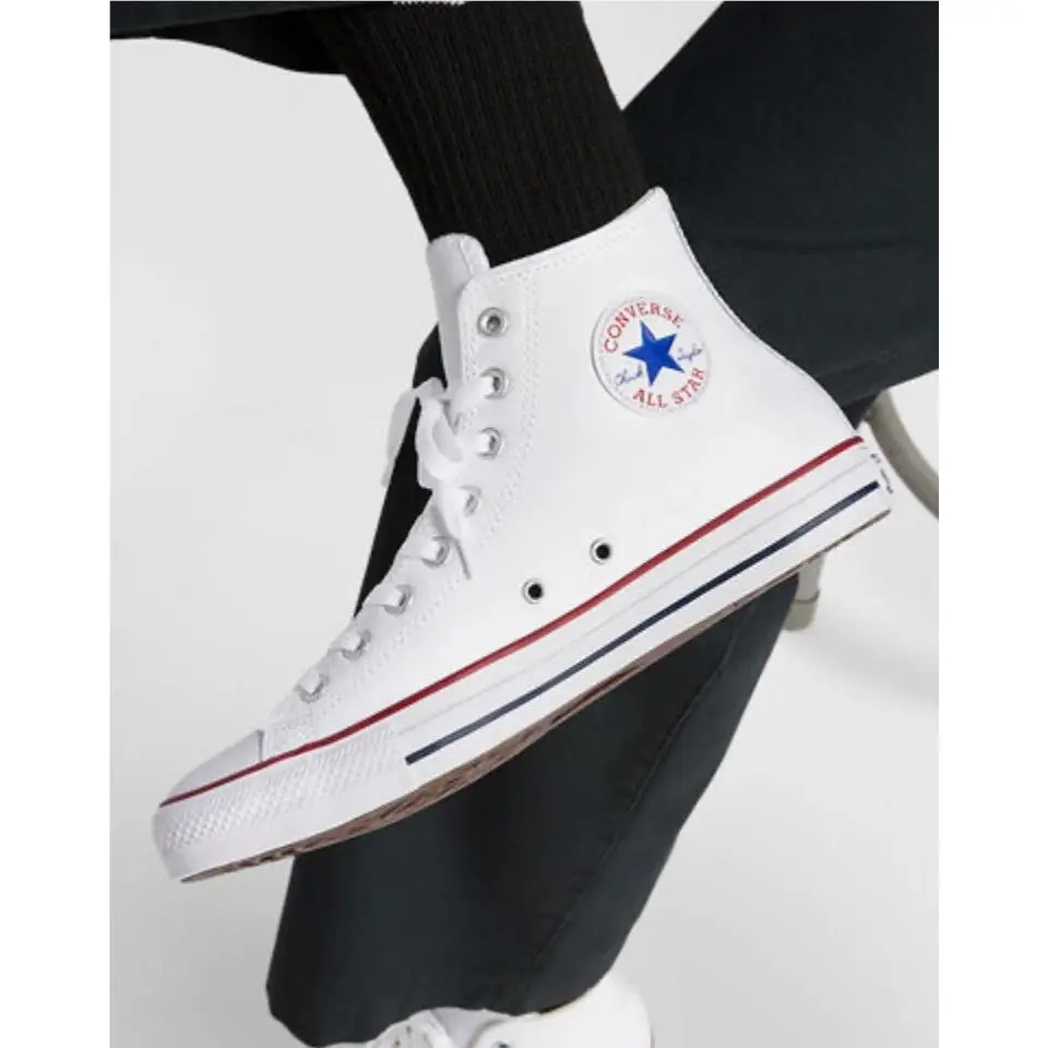 Converse shoes - Converse Chuck Taylor All Star Leather High Top - 132169C - White 0