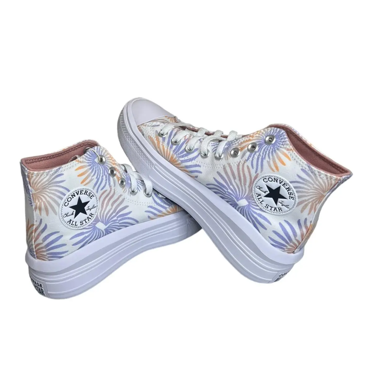 Converse Chuck Taylor All Star Move Floral Platform Shoes Women`s Size 9