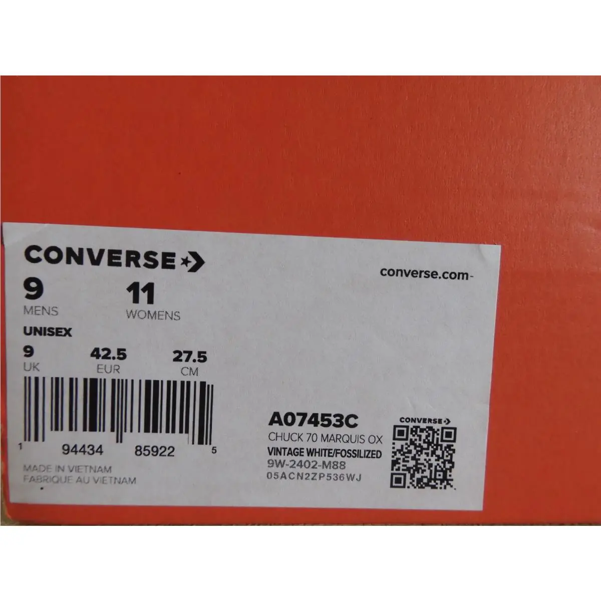 Converse shoes - Converse Chuck 70 - Chuck - A07453C - White (UPC: 194434859225) 3