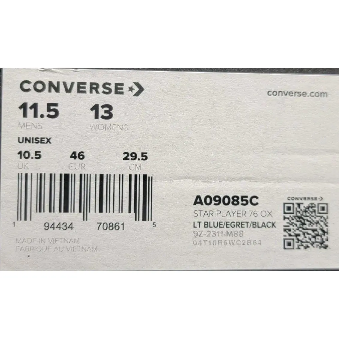 Converse shoes - Converse Star Player 76 Ox - A09085c - Light Blue 8