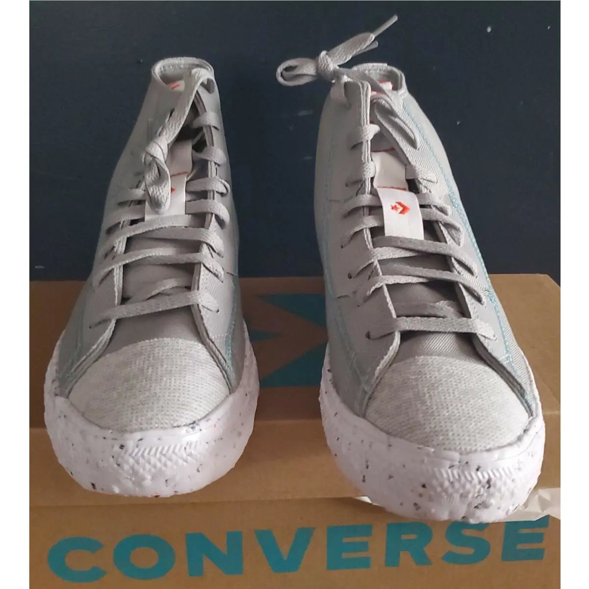 Converse shoes - Converse Chuck Taylor All-Star Hi - 170827C - Ash stone/bright poppy/white (UPC: 194432904385) 3