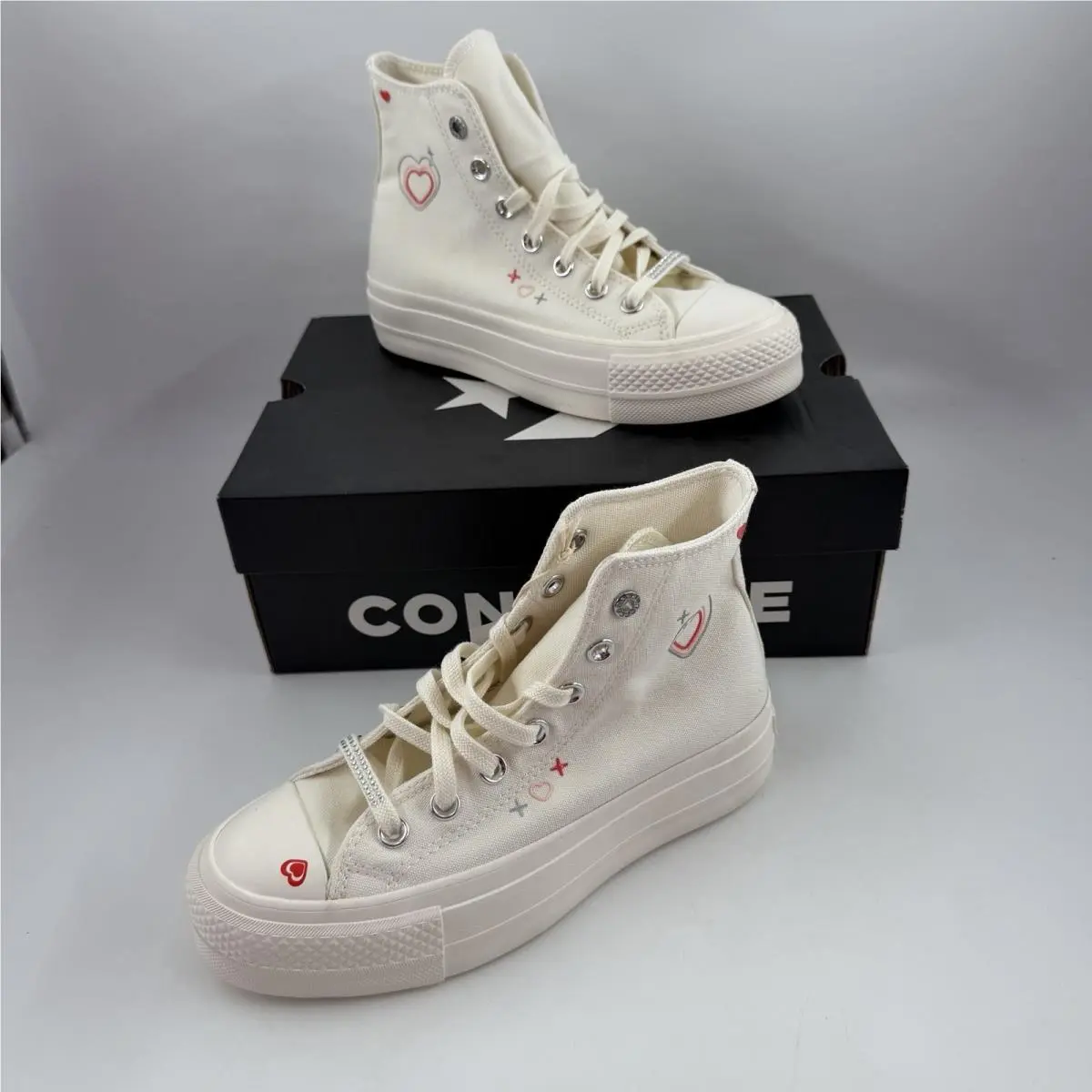 Converse shoes - CT AS LIFT HI - LIFT - A09114C - Egret/ Fever Dream 0