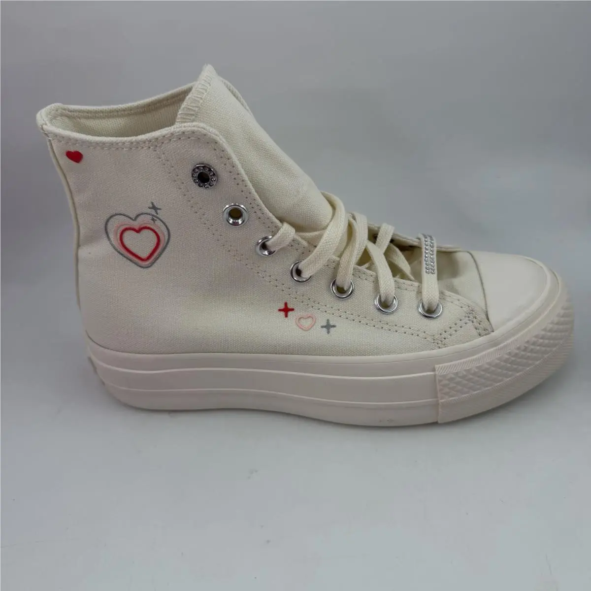 Women’s Ctas Lift Egret Platform-5.5-Forever Dream Off White Shoes by Converse