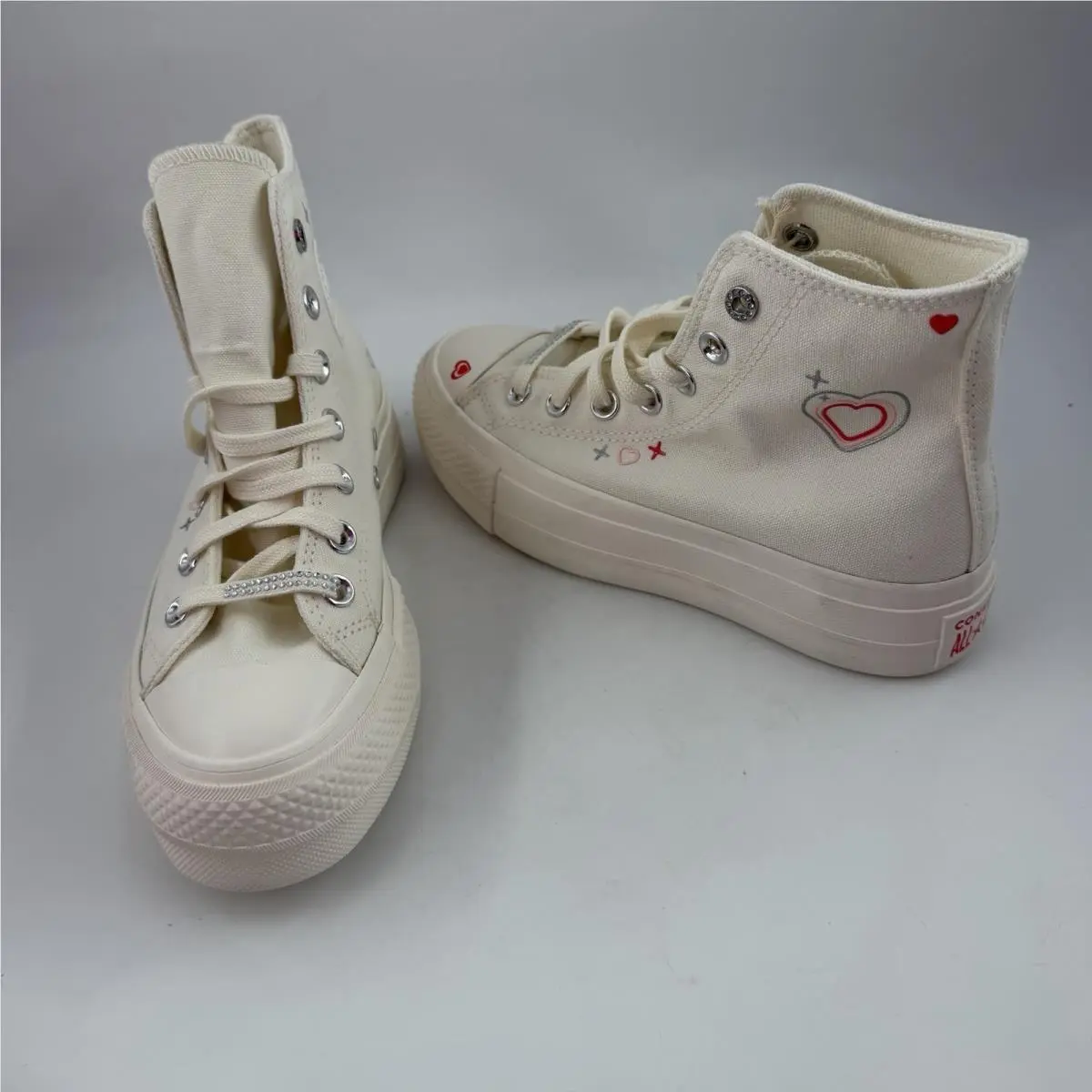 Converse shoes - CT AS LIFT HI - LIFT - A09114C - Egret/ Fever Dream 9