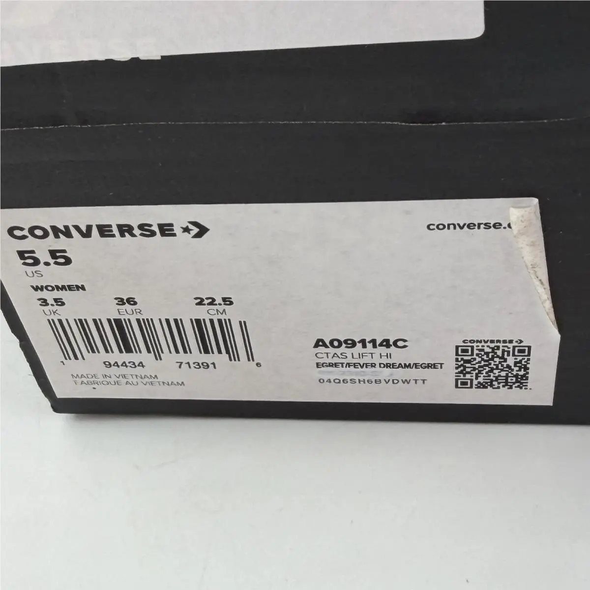 Converse shoes - CT AS LIFT HI - LIFT - A09114C - Egret/ Fever Dream 12