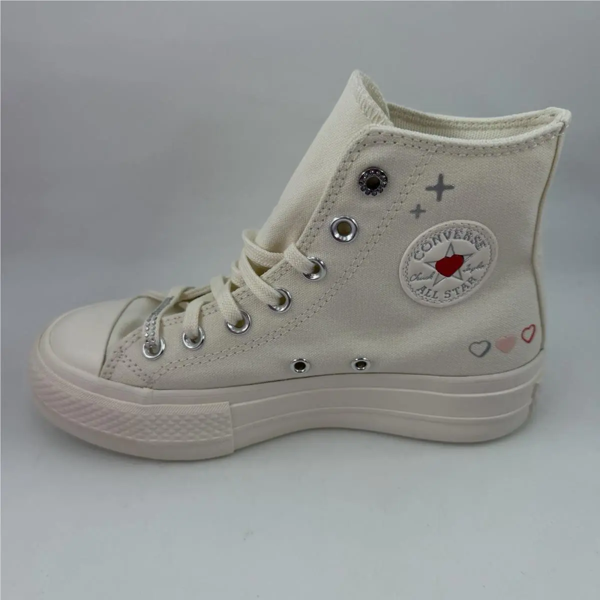 Converse shoes - CT AS LIFT HI - LIFT - A09114C - Egret/ Fever Dream 6