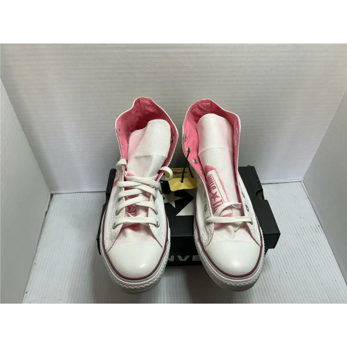 Converse shoes - WHITE/PINK - converese print - 1Q886 1
