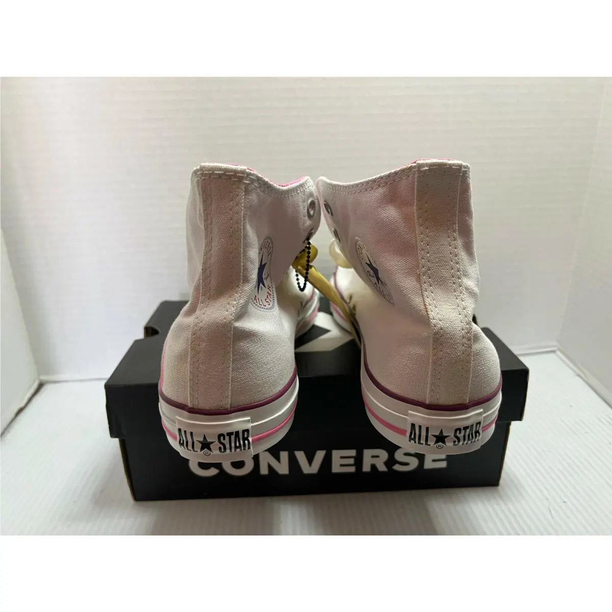 Converse shoes - WHITE/PINK - converese print - 1Q886 4