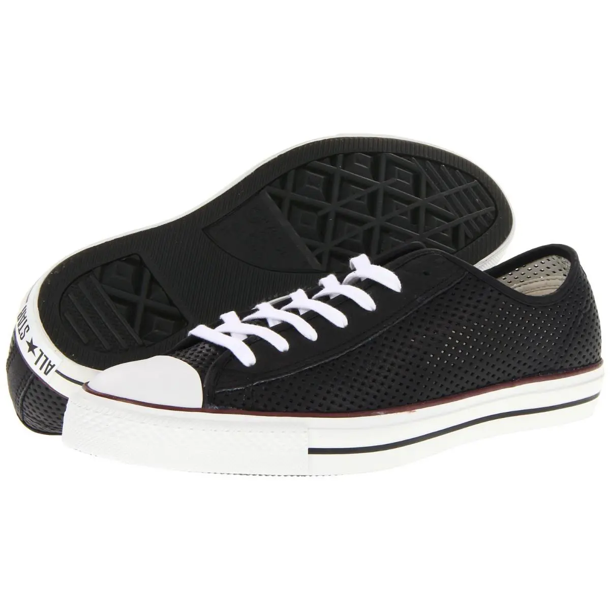 Converse Chuck Taylor Spec Ox Black Leather Men - 11.5 - Black