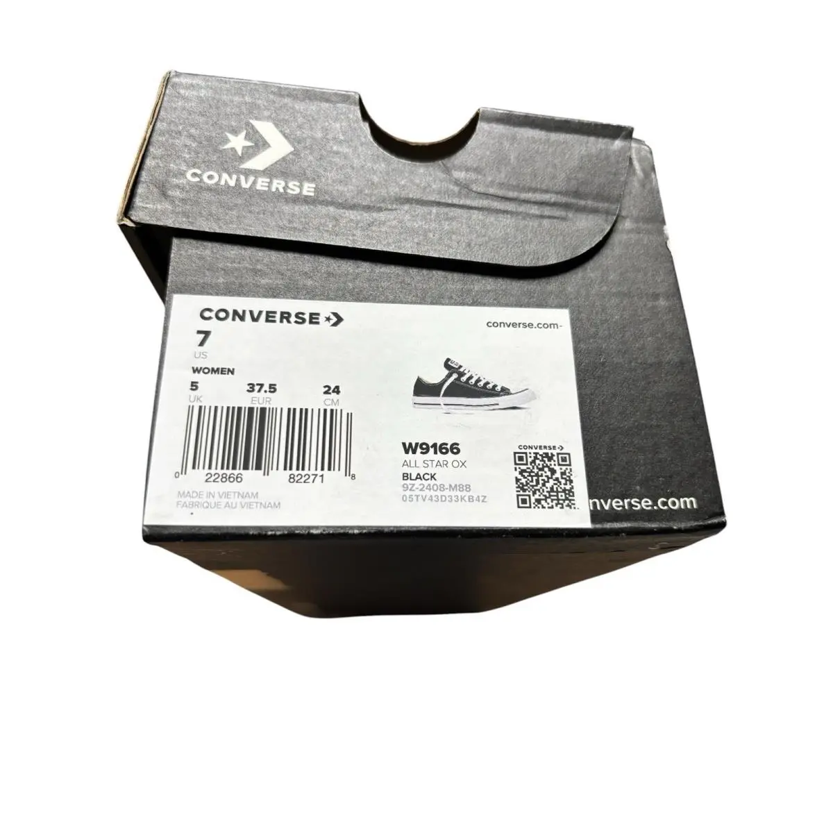 Converse shoes - Converse All Star OX - All Star - W9166 - Black / White 8